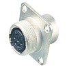 Hirose Circular Connector, 10 Contacts, Panel Mount, M22 Socket Female Connector JR16RK-10S