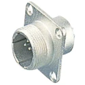 Hirose Circular Connector, 7 Contacts, Panel Mount, M22 Connector, Socket, Male, JR Series JR16RK-7P