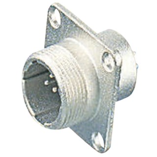 Hirose Circular Connector, 7 Contacts, Panel Mount, M22 Connector, Socket, Male, JR Series JR16RK-7P