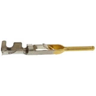 Hirose Male Crimp Circular Connector Contact Wire Size 26, 30AWG Gold Plated 300V HR30-PC-111