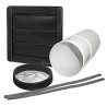 Xpelair White Plastic Vent Grille 150 mm Duct Size, IEE Regulations Compliant 93021AW