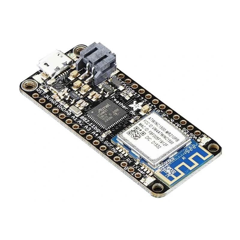 ADAFRUIT INDUSTRIES Feather M0 WiFi Development Board Cortex M0 MPU ATSAMD21G18 48 MHz 3.3V Logic 256 KB Flash 32 KB RAM 3010
