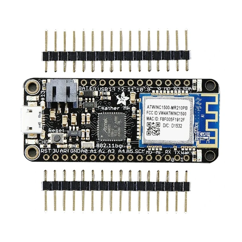 ADAFRUIT INDUSTRIES Feather M0 WiFi Development Board Cortex M0 MPU ATSAMD21G18 48 MHz 3.3V Logic 256 KB Flash 32 KB RAM 3010