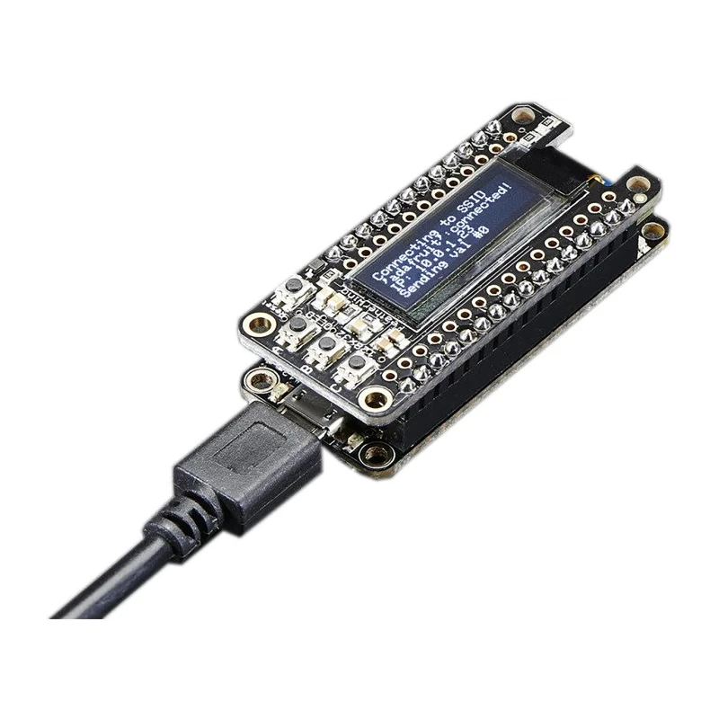 ADAFRUIT INDUSTRIES Feather M0 WiFi Development Board Cortex M0 MPU ATSAMD21G18 48 MHz 3.3V Logic 256 KB Flash 32 KB RAM 3010
