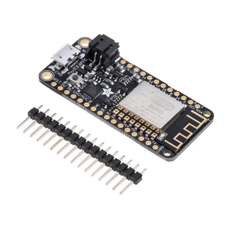 ADAFRUIT INDUSTRIES Feather HUZZAH WiFi Development Board 3.3V 80MHz ESP8266 Microcontroller 2821