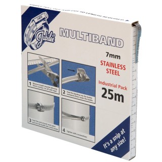 Jubilee Stainless Steel Hose Clip Banding 9.5 mm to 25 mm MB1601