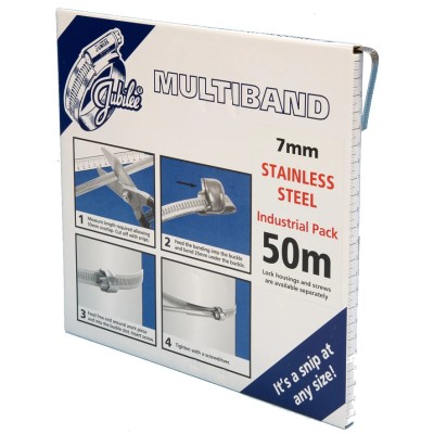 Jubilee Stainless Steel Hose Clip Banding 9.5mm to 25mm MB1602