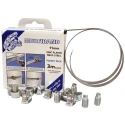 Jubilee 9 Piece Mild Steel Hose Clip Banding 9.5 mm to 25 mm MB1707