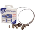 Jubilee 9 Piece Stainless Steel 304 Grade Hose Clip Banding 9.5 mm to 25 mm MB1807