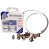 Jubilee 9 Piece Stainless Steel 304 Grade Hose Clip Banding 9.5 mm to 25 mm MB1807