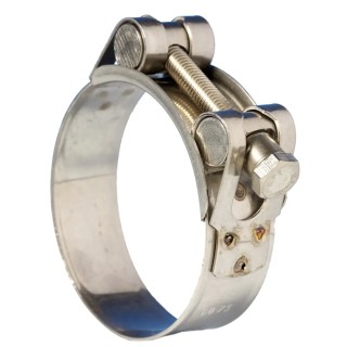 Jubilee Stainless Steel Bolt Drive Hose & Jubilee Clip 68-73 mm Zinc Plated JSC073SS316