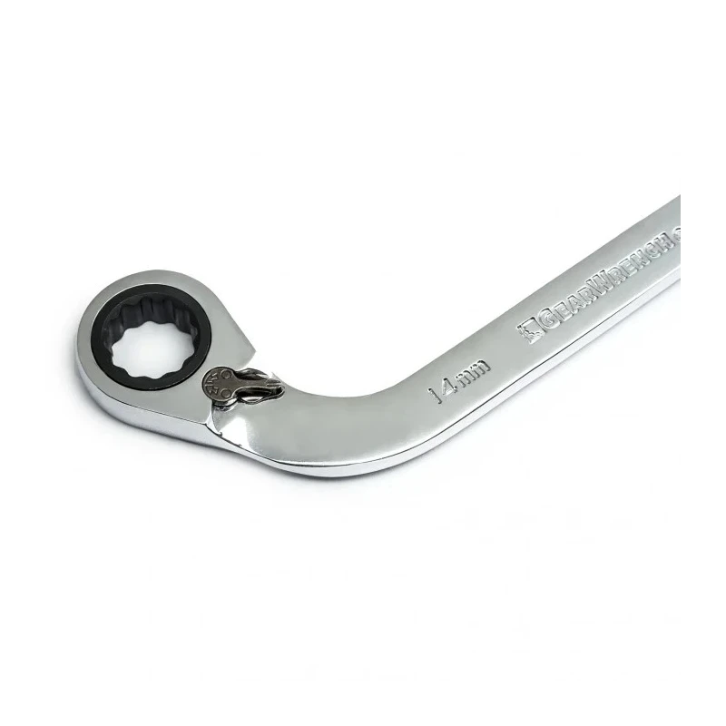 RS PRO Ratchet Spanner Set 5-Piece 10 x 12 To 19 x 22 mm Chrome Vanadium Steel 537-5911