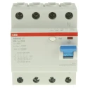 ABB Residual Current Circuit Breaker 40A 4-Pole 300mA Type AC 400V F200 Series 2CSF204001R3400 F204 AC-40/0,3
