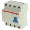 ABB F200 Series Residual Current Circuit Breaker 63A 4-Pole 300mA Type AC 400V AC 2CSF204001R3630 F204 AC-63/0,3