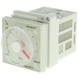 Finder 88 Series Panel Timer Relay, Multifunction, 2-Contact, DPDT, 12 to 240 V DC, 230 V AC, 24 V AC, Time 88.12.0.230.0002