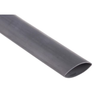 RS PRO Halogen Free Flame Retardant Polyolefin Heat Shrink Tubing Grey 12.7 mm Sleeve Diameter 1.2 m Length 2:1 537-8077