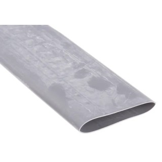 RS PRO Halogen Free Heat Shrink Tubing Grey 38.1 mm Sleeve Diameter x 1.2 m Length 2:1 Shrink Ratio 537-8140