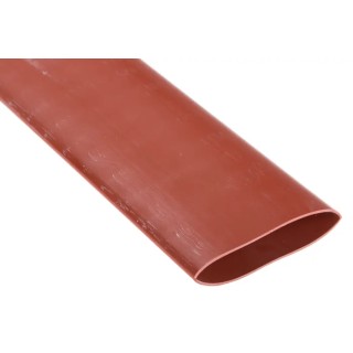 RS PRO Halogen Free Heat Shrink Tubing Brown 38.1 mm Sleeve Diameter x 1.2m Length 2:1 Ratio 537-8156