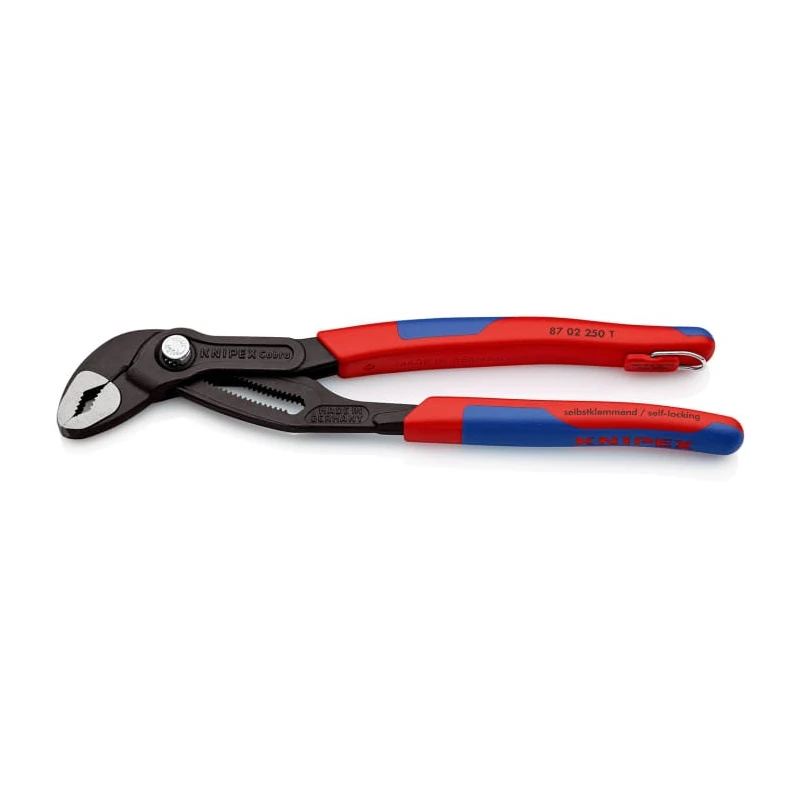 Knipex Cobra® 1-Piece Water Pump Plier with Comfort Grip, 250mm Length, 46mm Jaw Opening, Chrome Vanadium Steel 87 02 250 T