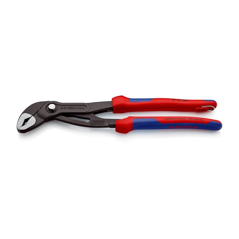 Knipex Cobra® Water Pump Plier, 300mm Overall Length, 60mm Jaw Opening, Comfort Grip 87 02 300 T