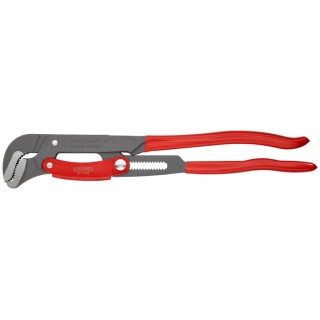 Knipex Pipe Wrench with 70 mm Jaw Capacity, 560 mm Overall Length, Metal Handle, Chrome Finish 83 61 020
