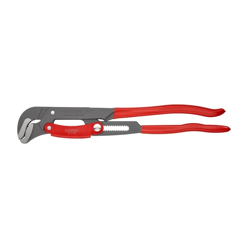 Knipex Pipe Wrench with 70 mm Jaw Capacity, 560 mm Overall Length, Metal Handle, Chrome Finish 83 61 020