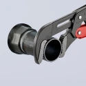 Knipex Pipe Wrench with 70 mm Jaw Capacity, 560 mm Overall Length, Metal Handle, Chrome Finish 83 61 020