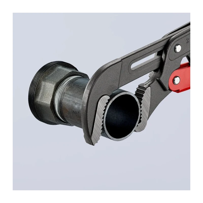 Knipex Pipe Wrench with 70 mm Jaw Capacity, 560 mm Overall Length, Metal Handle, Chrome Finish 83 61 020