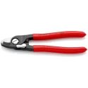 Knipex Flush Cable Cutter 165mm, Tool Steel Jaw, Plastic Coated Grip, Maximum Cutting Capacity 12mm 95 41 165