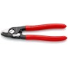 Knipex Flush Cable Cutter 165mm, Tool Steel Jaw, Plastic Coated Grip, Maximum Cutting Capacity 12mm 95 41 165