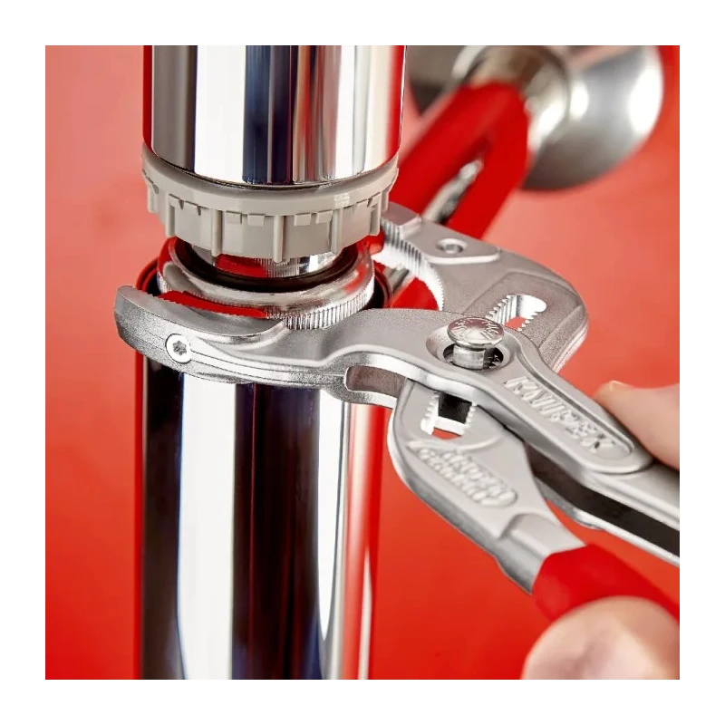 Knipex 1-Piece Pipe Wrench, 250mm Overall Length, 75mm Jaw Opening, Chrome Vanadium Steel 81 13 250