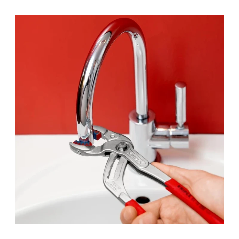 Knipex 1-Piece Pipe Wrench, 250mm Overall Length, 75mm Jaw Opening, Chrome Vanadium Steel 81 13 250