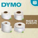 Dymo Label Roll White Black Print 25 mm Width 1700 Labels Per Roll 2112286
