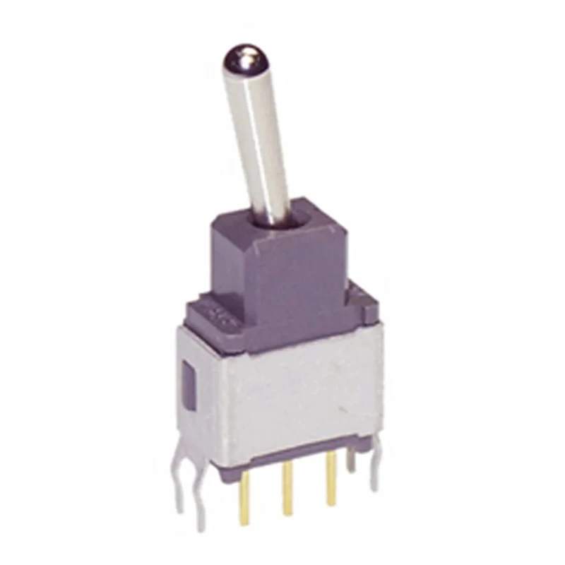 NKK Switches Toggle Switch, Through Hole Mount, On-On, SPDT, PC Terminal, 28 V dc and 28 V ac A12AB