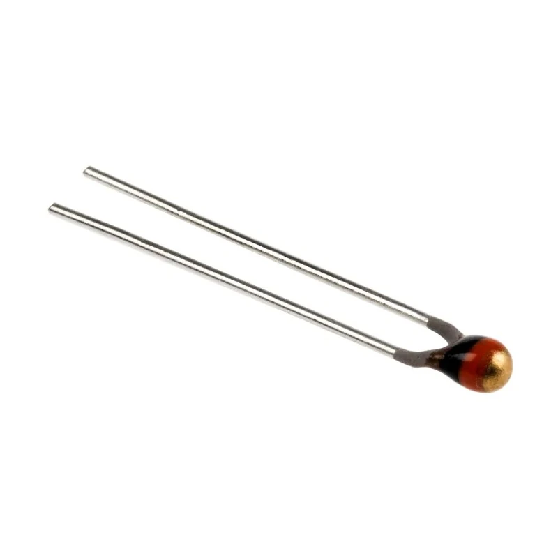 BC Components Thermistor NTC Type Radial Lead 9mm Height 3.3mm Diameter 3.3mm 500mW Maximum Power Rating NTCLE100E3103JB0