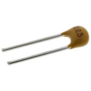 KEMET Multilayer Ceramic Capacitor 22 nF 100V dc Through Hole Radial ±10 % X7R Dielectric C320C223K1R5TA