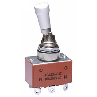 NKK Switches Panel Mount Toggle Switch On-Off-(On) DPDT Solder Terminal 30 V dc 125 V ac S6AL