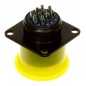Souriau Sunbank by Eaton MIL Spec Circular Connector 10 Way Cable, Copper Alloy Straight Male Green Female 85102E1210S50