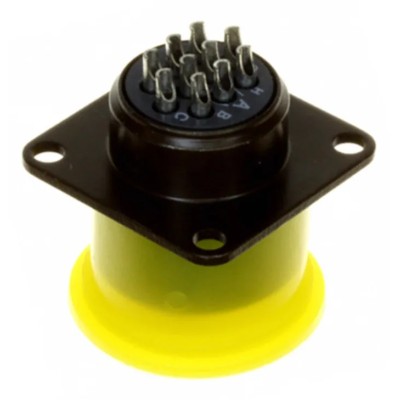 Souriau Sunbank by Eaton MIL Spec Circular Connector 10 Way Cable, Copper Alloy Straight Male Green Female 85102E1210S50