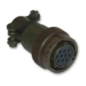 Souriau Sunbank by Eaton MIL Spec Circular Connector Copper Alloy Straight 6 Way Cable Female Green 200V AC 85106RC106S50