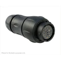 Souriau Sunbank by Eaton Circular Connector, 19 Contacts, In-Line Mount, Standard Size, Plug Female, 32V, 5A UTS1JC1419S