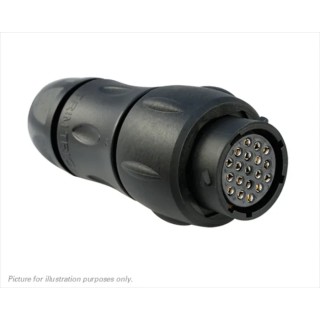 Souriau Sunbank by Eaton Circular Connector, 19 Contacts, In-Line Mount, Standard Size, Plug Female, 32V, 5A UTS1JC1419S