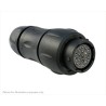 Souriau Sunbank by Eaton Circular Connector, 19 Contacts, In-Line Mount, Standard Size, Plug Female, 32V, 5A UTS1JC1419S