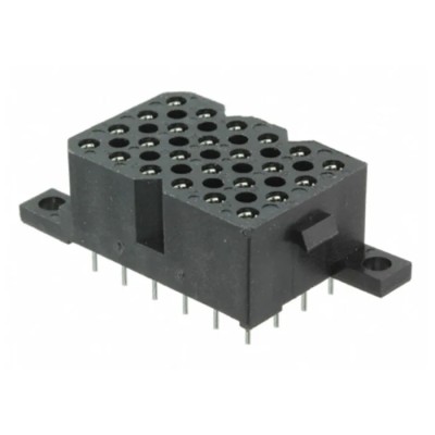 Souriau Sunbank by Eaton SMS Series Straight PCB Socket 24-Contact 4 Row 5.08 mm Pitch Solder SMS24RE3TR29