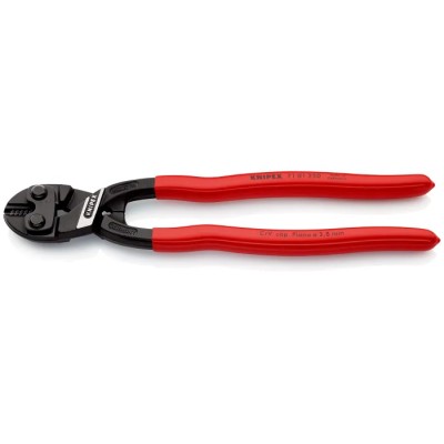 Knipex Compact Bolt Cutter 250 mm Plastic Grip Chrome Vanadium Steel Jaw 5.6 mm Cutting Capacity 71 01 250