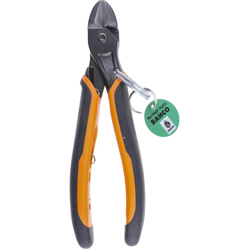 Bahco Side Cutter with High Performance Steel Alloy Jaw, Thermoplastic Grip, Polypropylene Handle, 165mm Length TAH2101G-160