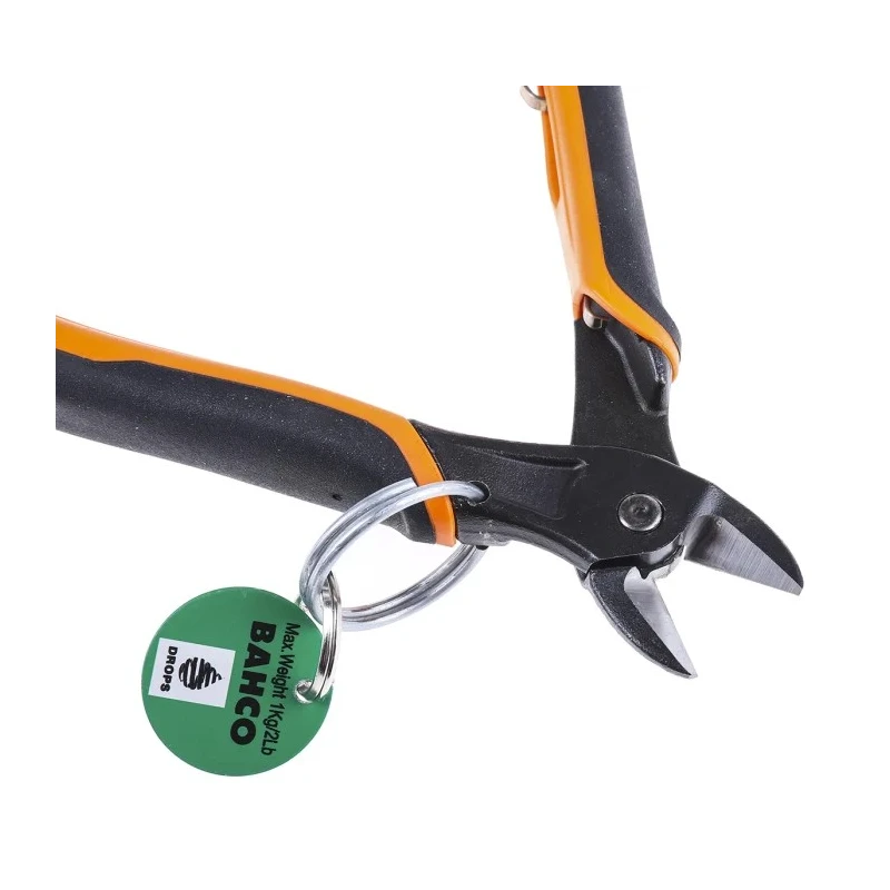 Bahco Side Cutter with High Performance Steel Alloy Jaw, Thermoplastic Grip, Polypropylene Handle, 165mm Length TAH2101G-160