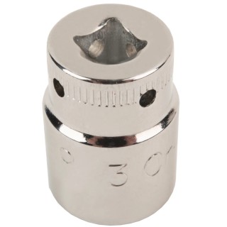 Bahco 1/4 in Drive 11 mm 6 Point Square Socket Chrome Finish, 24.7mm Overall Length TAH08-11