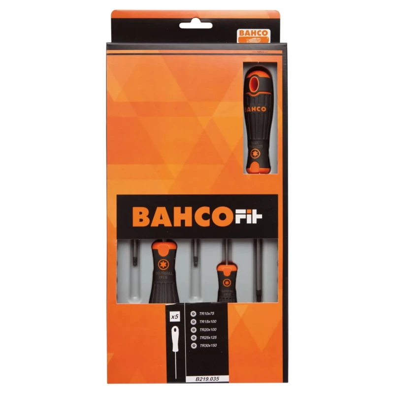 Bahco Torx Standard Screwdriver Set 5-Piece Spain B219.035