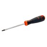 Bahco Standard Screwdriver, Insulated, 4 mm Tip, 100 mm Blade Length, 195 mm Overall Length B143.040.100